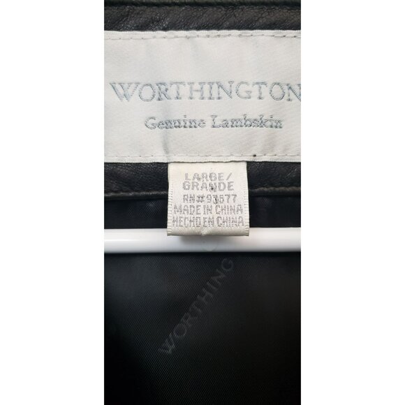 WORTHINGTON GENUINE LAMBSKIN WOMENS COAT - Picture 4 of 6